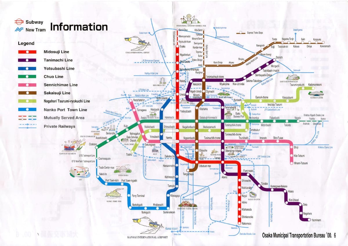 hirošima mapa metroa